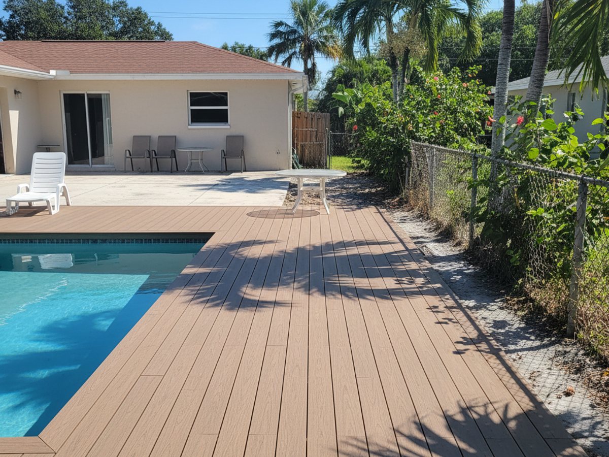 Composite Decking Installation completed by Oasis Deck Company in Fort Lauderdale, FL